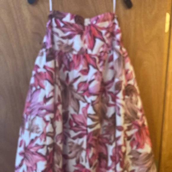 J Crew Collection Pink Floral Tull Lined Ball Skirt 6;